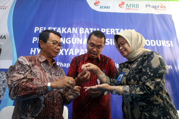  FOTO: Tekan Impor, Phapros-MRB Produksi Hydroxyapatite