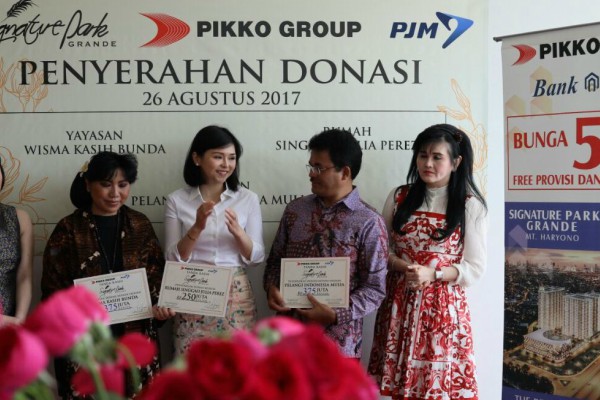  Pengembang Apartemen Signature Park Grande Donasikan Rp1 Miliar