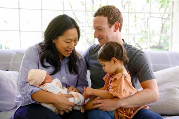  Bos Facebook, Mark Zuckerberg, Dikaruniai Putri Kedua