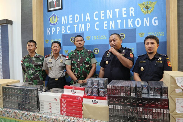  Tim Aparat Gabungan Entikong Gagalkan Upaya Penyelundupan Barang Ilegal Dari Malaysia