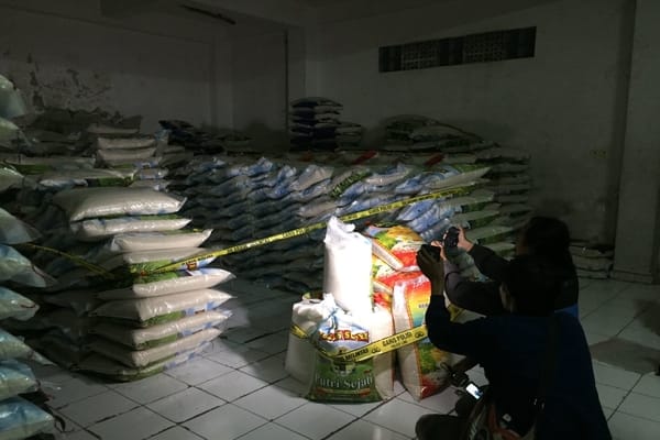  Tim Satgas Pangan Polresta Denpasar Bongkar Kecurangan Distributor Beras