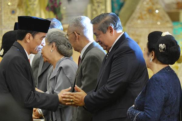  Presiden Jokowi dan SBY di ijab Kabul Putri Oesman Sapta Odang