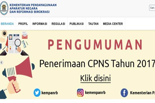  CPNS KEMENKUMHAM 2017: Peserta Tidak Perlu Cetak Kartu Registrasi