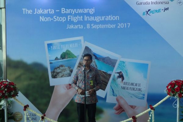  Dirut Garuda Indonesia Membuka Penerbangan Banyuwangi-Jakarta