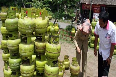  Pedagang Pekanbaru Jual Elpiji Rp24.000 per Tabung 3 Kg