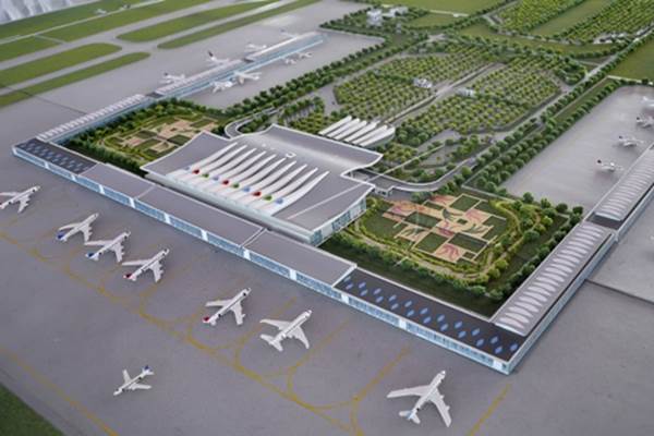 Lanskap Proyek Bandara Kertajati, Majalengka, Jabar./Antara-Yudhi Mahatma