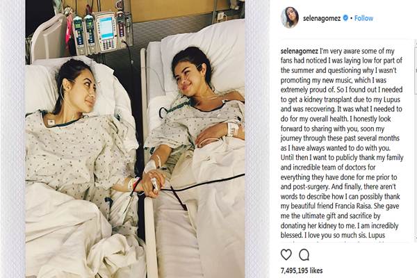  Selena Gomez Operasi Transplantasi Ginjal