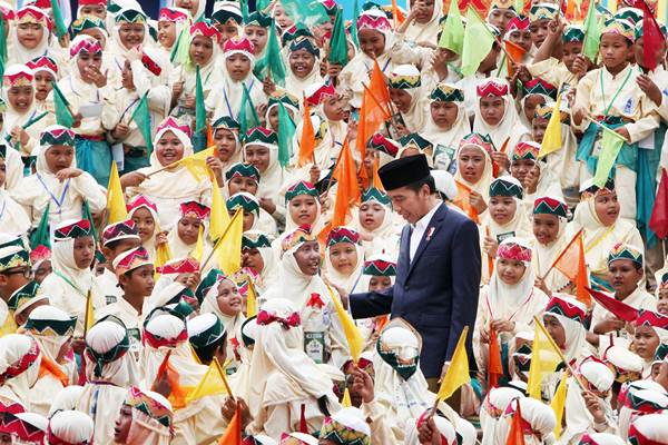  Presiden Jokowi Buka Festival Anak Saleh Indonesia X