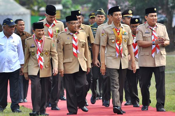  Presiden Jokowi Buka Perkemahan Wirakarya Pramuka Ma\'arif NU II