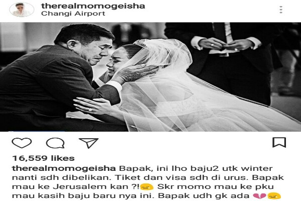  Ayah Momo Geisha Meninggal Dunia