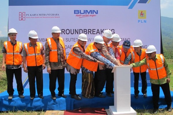  SUTET 500 kV Jalur Utara Jawa Section II Mulai Dibangun di Ungaran