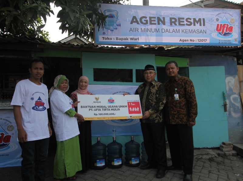  PT Ufia Tirta Mulia dan Baznas Salurkan Dana CSR Rp100 Juta Untuk Modal UMKM