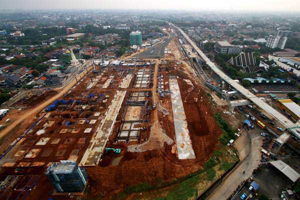  Perkembangan Konstruksi MRT Fase I sudah 80,15%