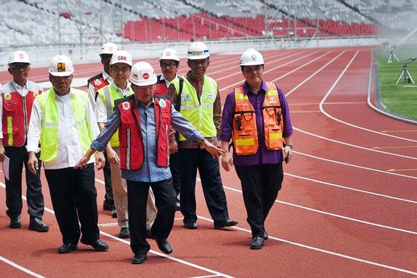  Wapres Jusuf Kalla Tinjau Renovasi Stadion GBK