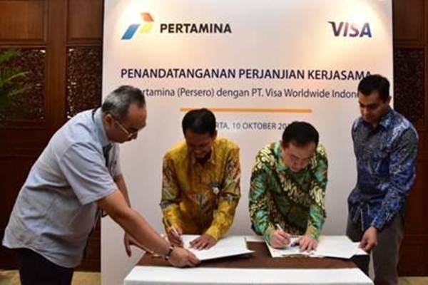  Pertamina dan Visa Kerjasama Sistem Pembayaran Non Tunai