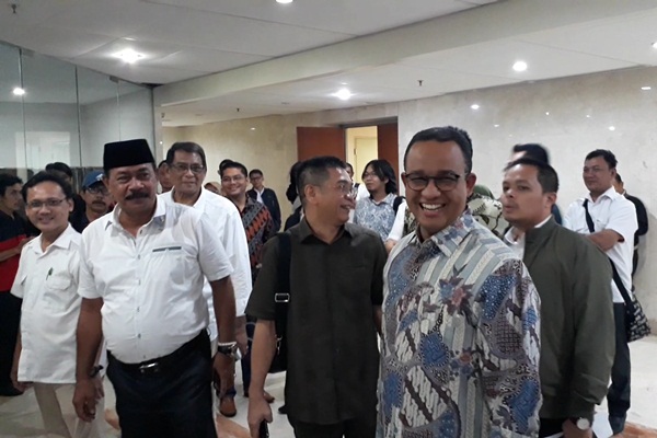  GUBERNUR DKI: Jelang Pelantikan, Anies Baswedan Sambangi DPRD DKI Jakarta