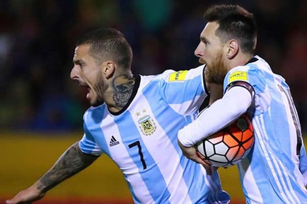  Babak I: Dua Gol Messi Bawa Argentina Unggul 2-1 vs Ekuador, Jadi ke Rusia?