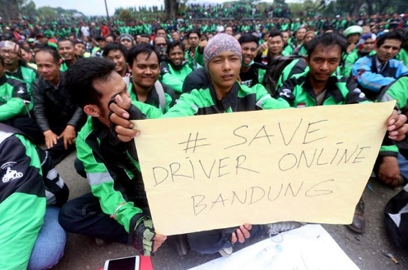  Berikut 7 Poin Aspirasi Sopir Angkutan Online di Bandung Raya