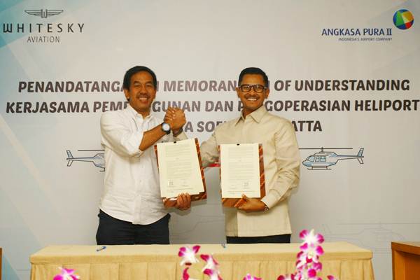  PENERBANGAN CARTER  : Whitesky Jadi Operator Heliport Cengkareng