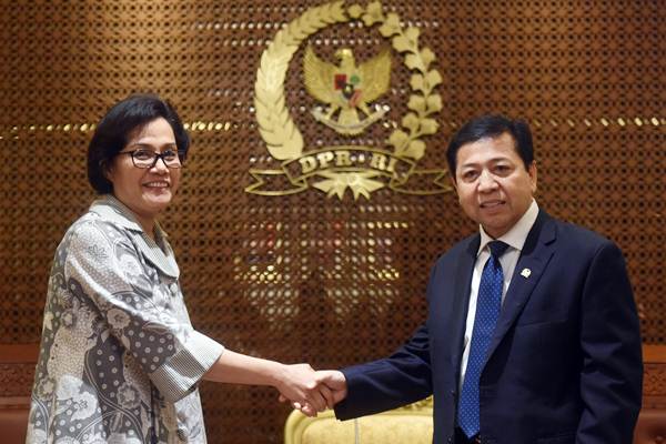  Setya Novanto dan Sri Mulyani Gelar Pertemuan Tertutup