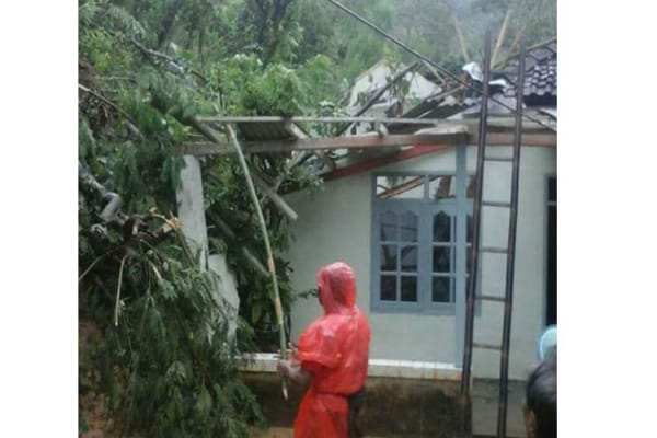  Tanah Longsor Rusak 30 Rumah di Pacitan