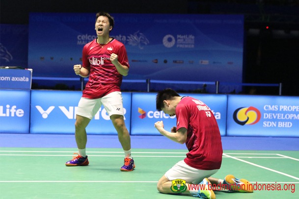  Hasil Perempat Final Denmark Open 2017: Kevin/Marcus Vs Angga/Ricky di Semifinal