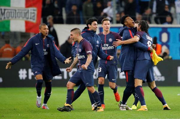  Hasil Lengkap Ligue 1: Cavani Selamatkan PSG di Marseille, Skor 2-2