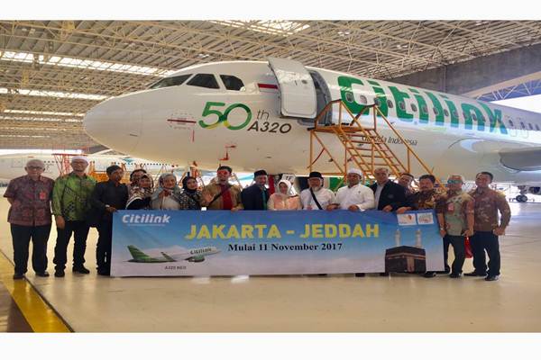  Musim Umroh 1439 H, Asphurindo dan Citilink Sambut Kedatangan Airbus A320 Neo