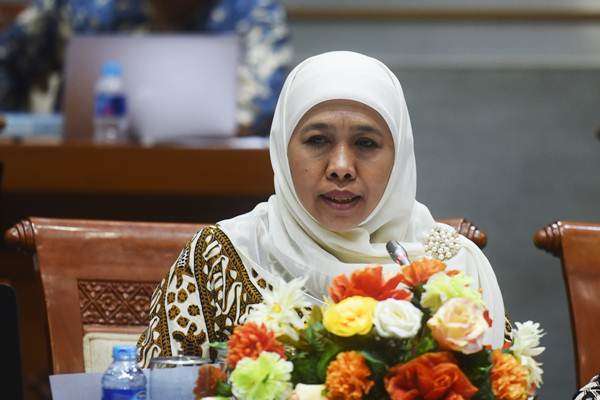 Khofifah Indar Parawansa menjadi bakal calon Gubernur Jawa Timur dari partai koalisi Demokrat./Antara 