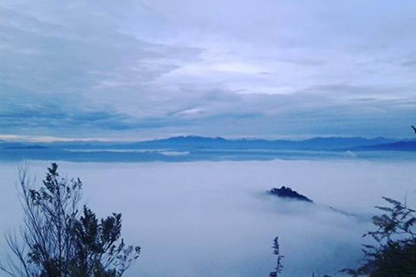Samudra awan di Bukit Suligi, Rohul, Riau./safrizalhasbi.blogspot.co.id-Rizal