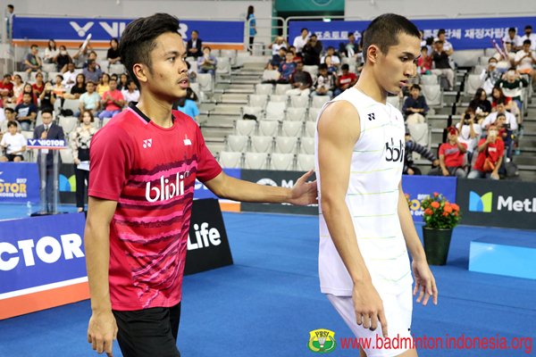  Jonatan dan Anthony Lawan Lin Dan dan Ng Ka Long di China Open 2017