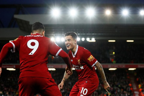  HASIL LIGA INGGRIS Salah dan Coutinho Bawa Liverpool Menang di Kandang