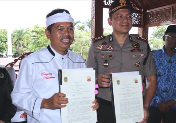  Cegah Korupsi Dana Desa, Pemkab dan Polres Purwakarta Tanda Tangani MoU