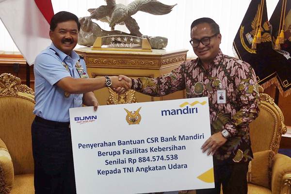  Bank Mandiri Serahkan Bantuan CSR Kepada TNI AU