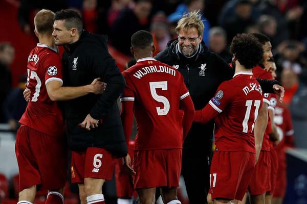  Hasil Liga Champions: Liverpool, Sevilla, Porto Lolos ke 16 Besar