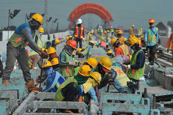  KERETA API RINGAN : Tarif LRT Sumsel Dipatok Rp5.000/Penumpang