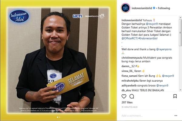  INDONESIAN IDOL: Tukang Ojek dari Ambon Bawa Pulang Golden Ticket