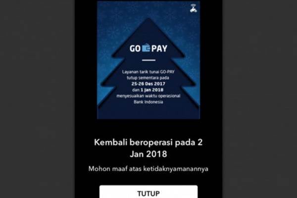  Layanan Tarik Tunai  Gopay Tutup Sementara