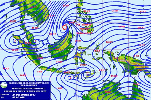  Waspadai Cuaca Buruk Jelang Natal dan Tahun Baru