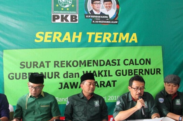  PILGUB JABAR 2018: RK-Uu Resmi Terima SK Dari PKB