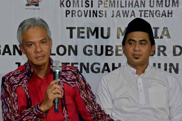  Ganjar Pranowo-Taj Yasin Resmi Daftar ke KPU Jateng