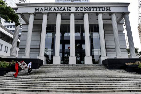Gedung Mahkamah Konstitusi, Jakarta, Jumat (24/2)./Antara-Hafidz Mubarak A.