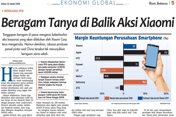  KABAR GLOBAL 16 JANUARI: Beragam Tanya di Balik Aksi Xiaomi Hingga Lego Gandeng Tencent