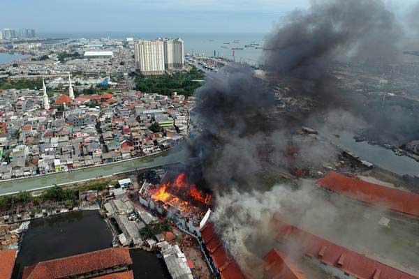  Pasca Kebakaran, Satpol Jaga Museum Bahari 24 Jam