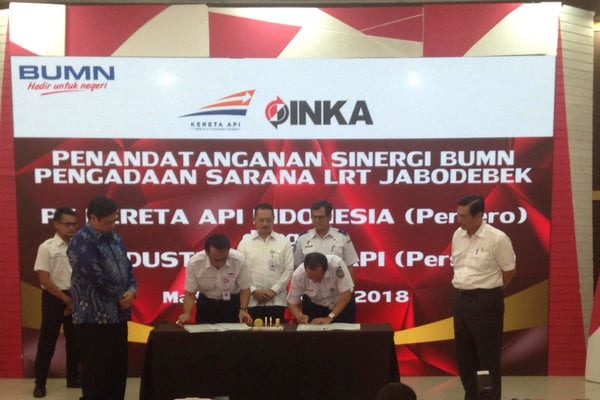  Inka Genggam Proyek LRT Jabodetabek Senilai Rp3,9 Triliun