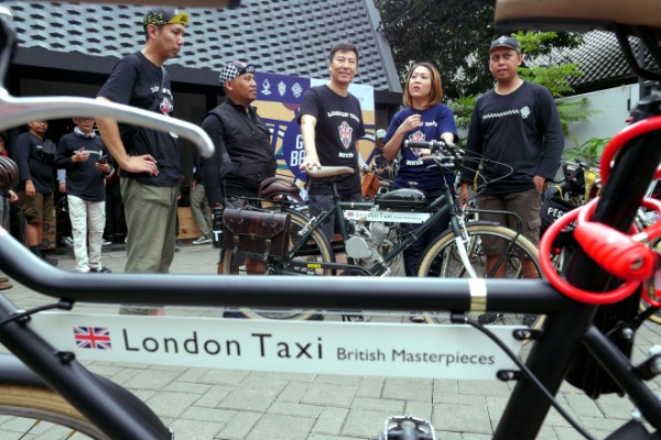  FOTO: Sepeda Retro London Taxi Hadir di Bandung