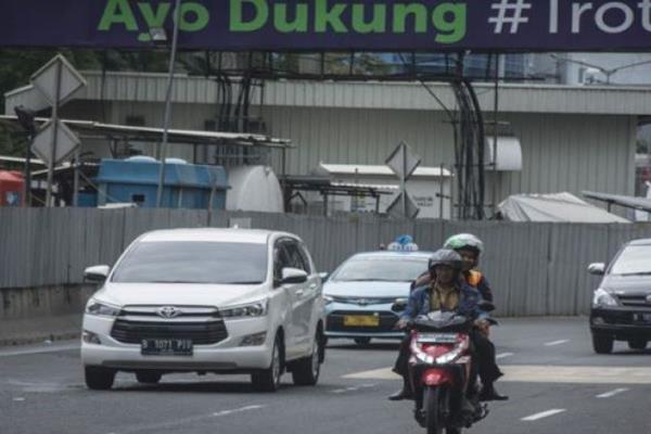  Jalan Merdeka Barat dan MH Thamrin Mulai Disesaki Motor