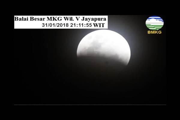  Super Blue Blood Moon : Memasuki Fase Gerhana Sebagian