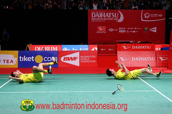  Hasil India Open 2018: Kevin/Marcus Dibuat Jatuh Bangun Oleh Ganda Thailand