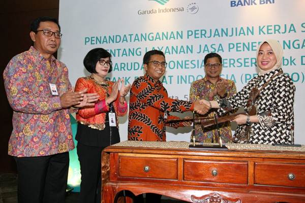  Bank BRI dan Garuda Indonesia Jalin Kerja Sama